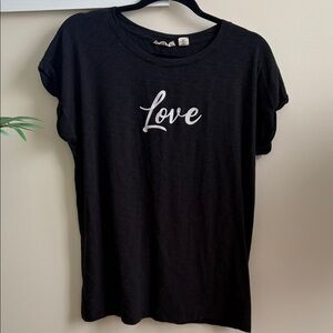 Christian Siriano Black Love Graphic Tee